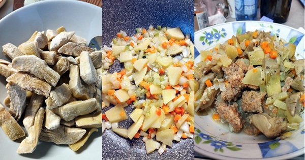 “Convento Albani”. Dai monti della Valle d’Aosta: zuppa carciofi e patate