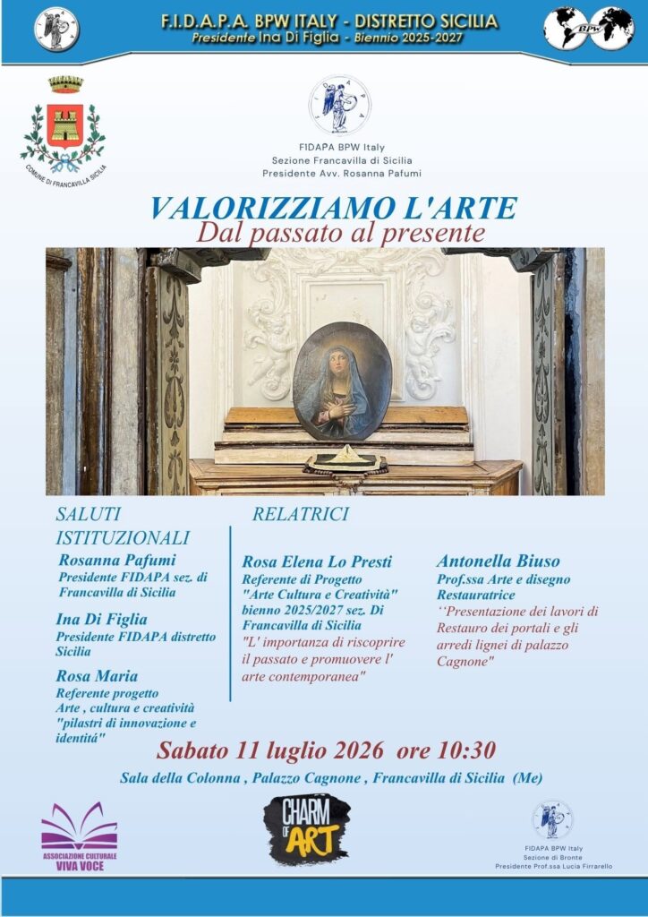 Francavilla di Sicilia, Palazzo Cagnone ospita la mostra collettiva di pittura, fotografia e scultura