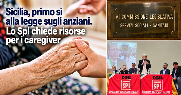 Sicilia, primo sì alla legge sugli anziani. Lo Spi chiede risorse per i caregiver